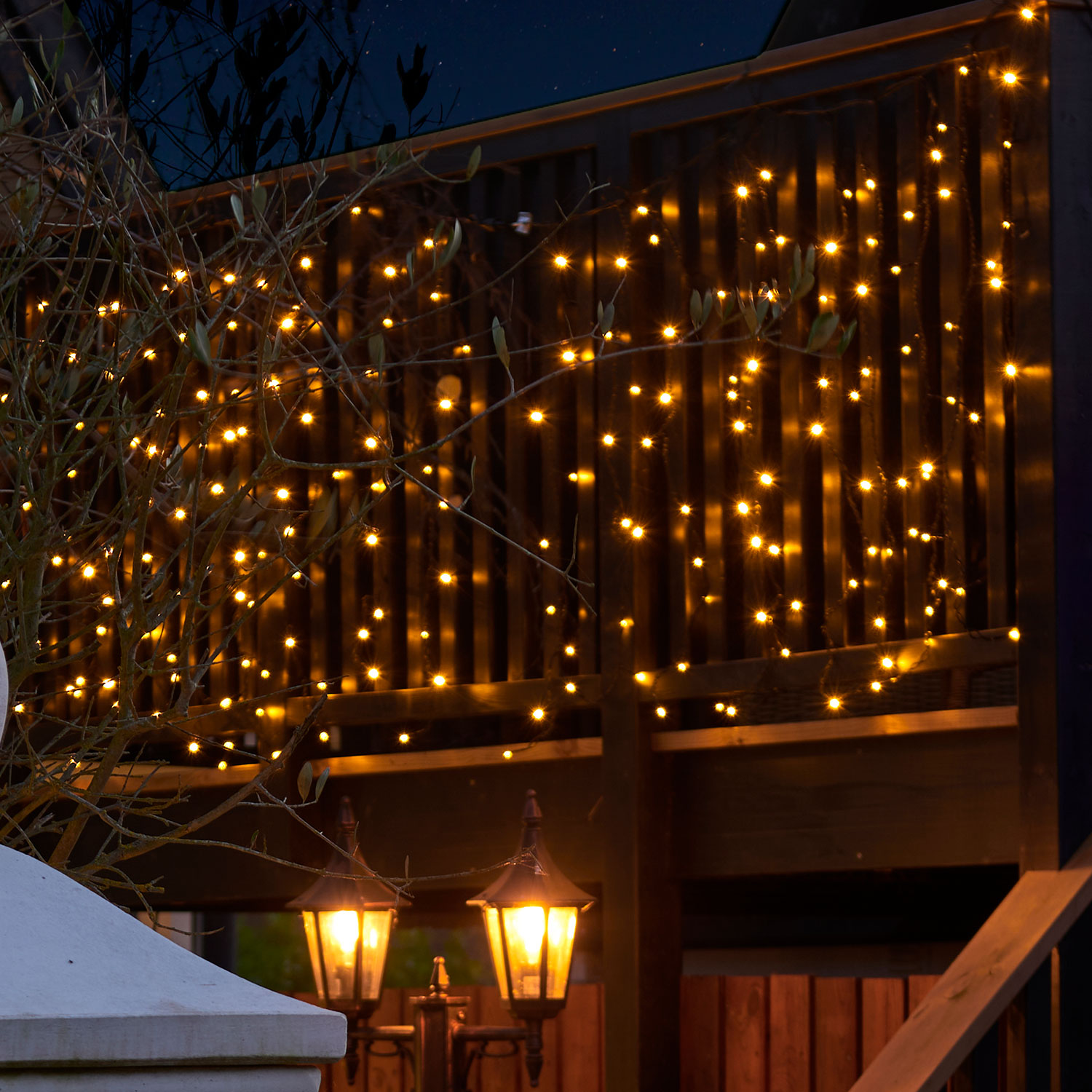 Top-Line Curtain Start set 100 LED, 1,1x1m