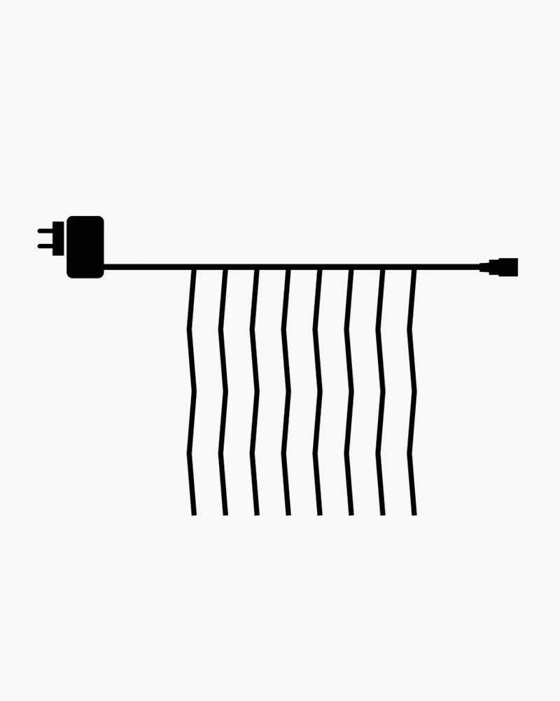 Top-Line Curtain Start set 100 LED, 1,1x1m