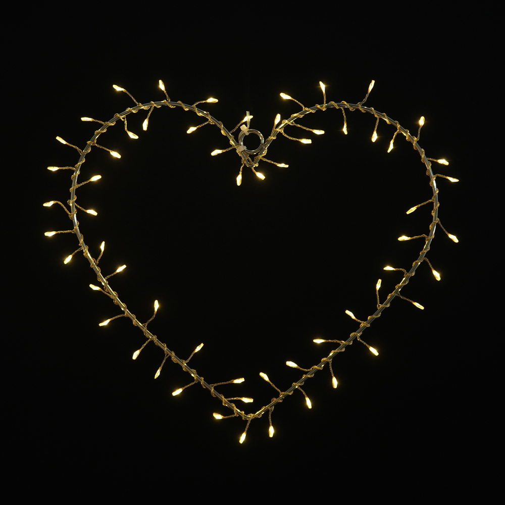 Liva Cluster Heart, 60 LED, Gold