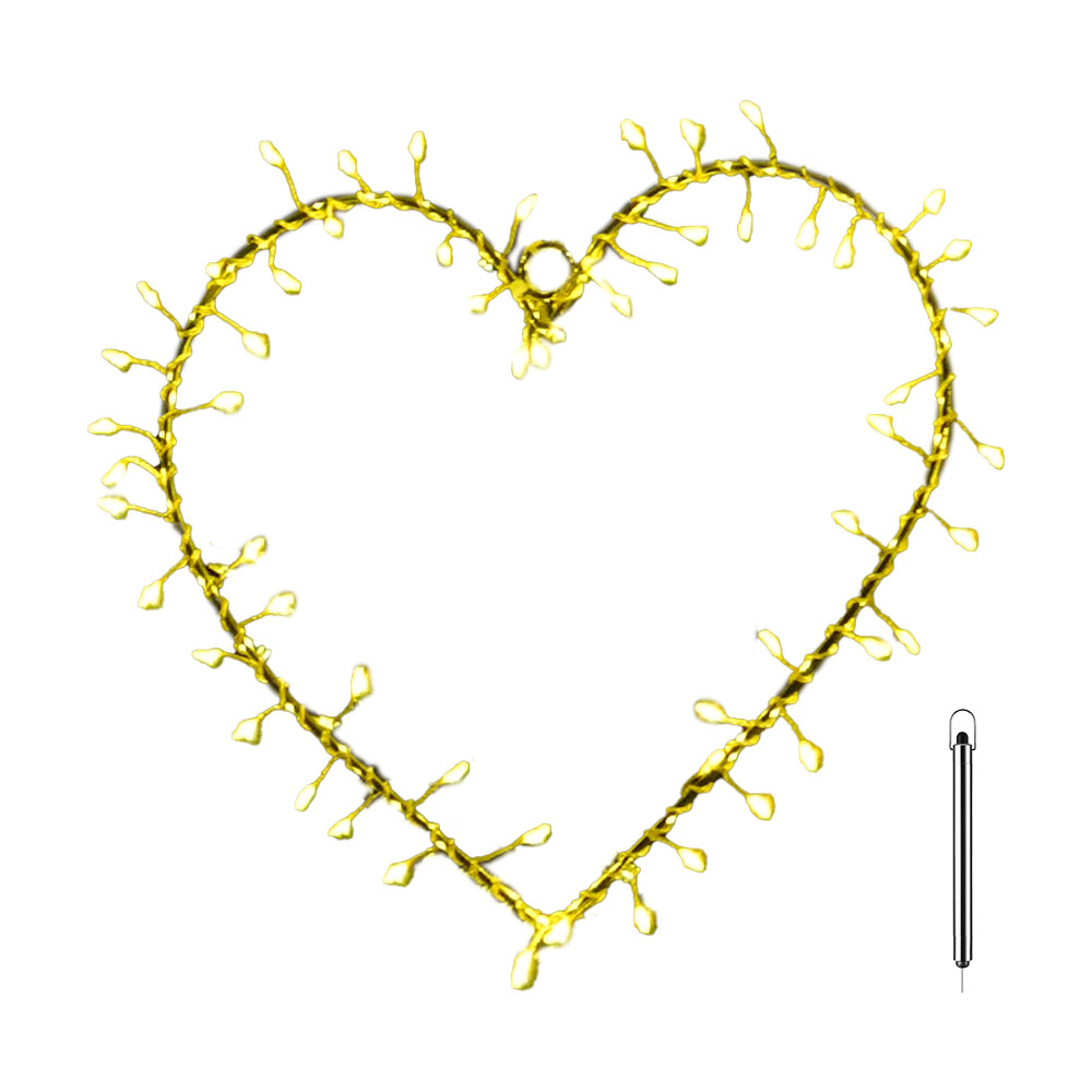 Liva Cluster Heart, 60 LED, Gold