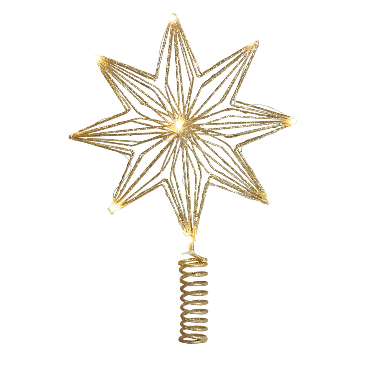 Chloe Christmas Tree Topper Star 23cm, Gold