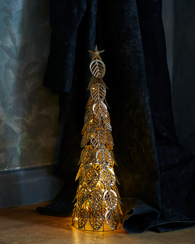 Kirstine Tree 53,5cm, 20 LED, Gold