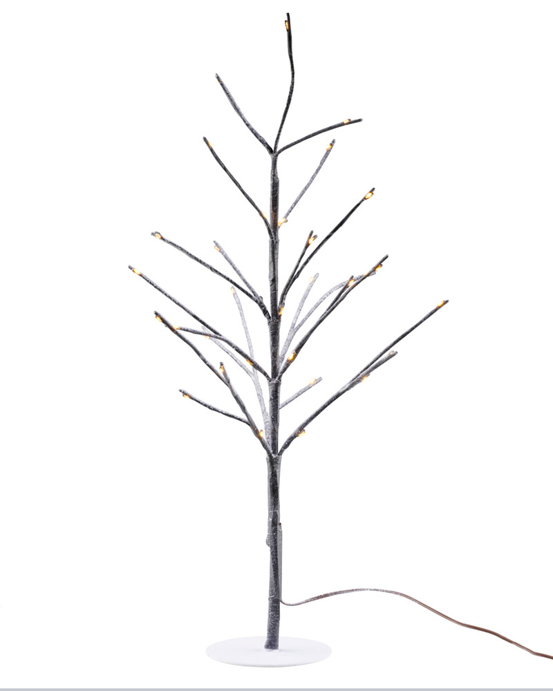 Kira Tree 50cm, Brown/Snowy White - 34 LED