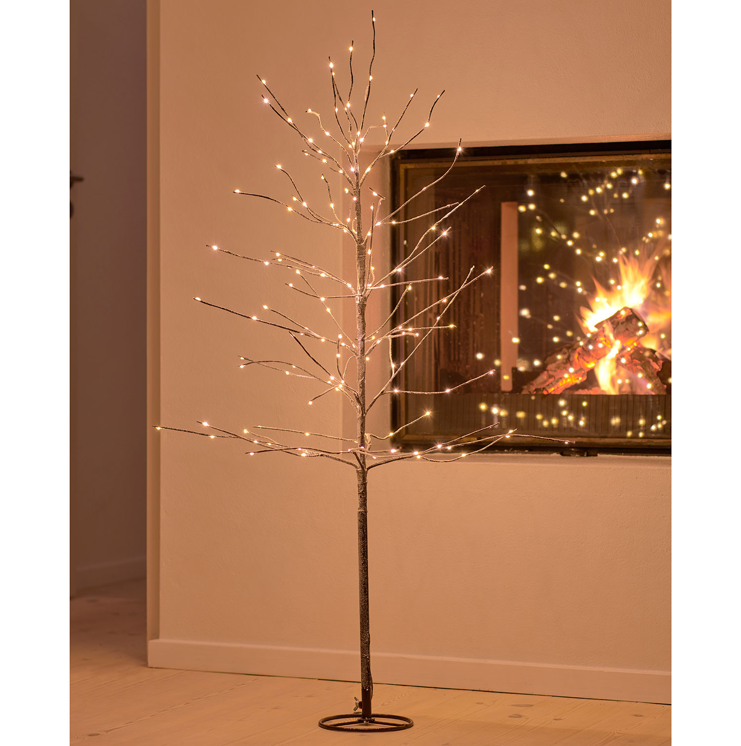 Kira Tree 1.8m, Brown/Snowy - 280 LED