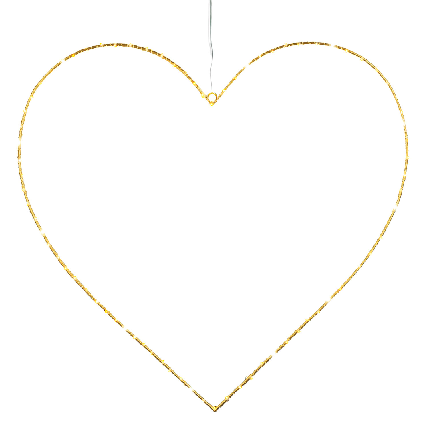 Liva Heart 64cm, 80 LED, Gold, Colour Change