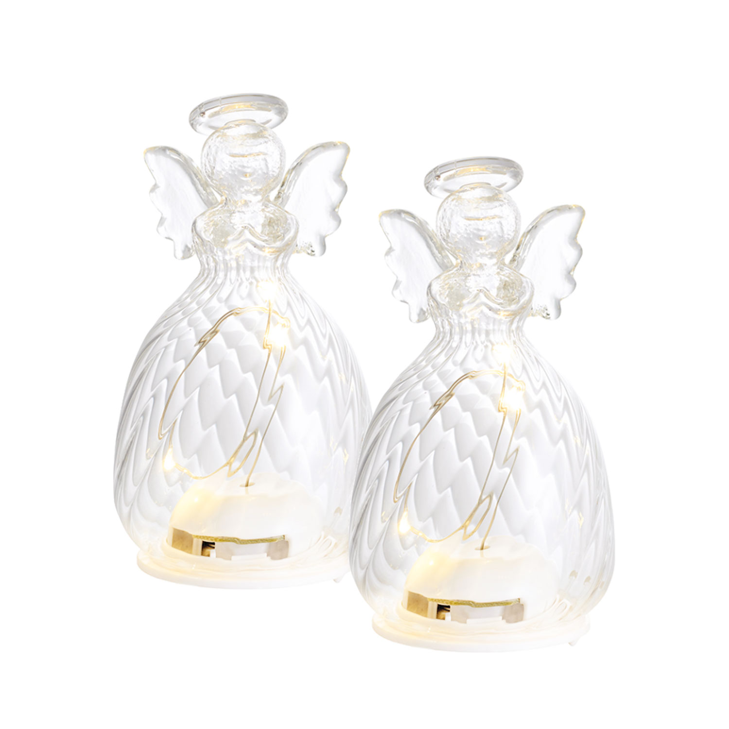 Wave Angel 2 pcs set, 9 cm, Clear