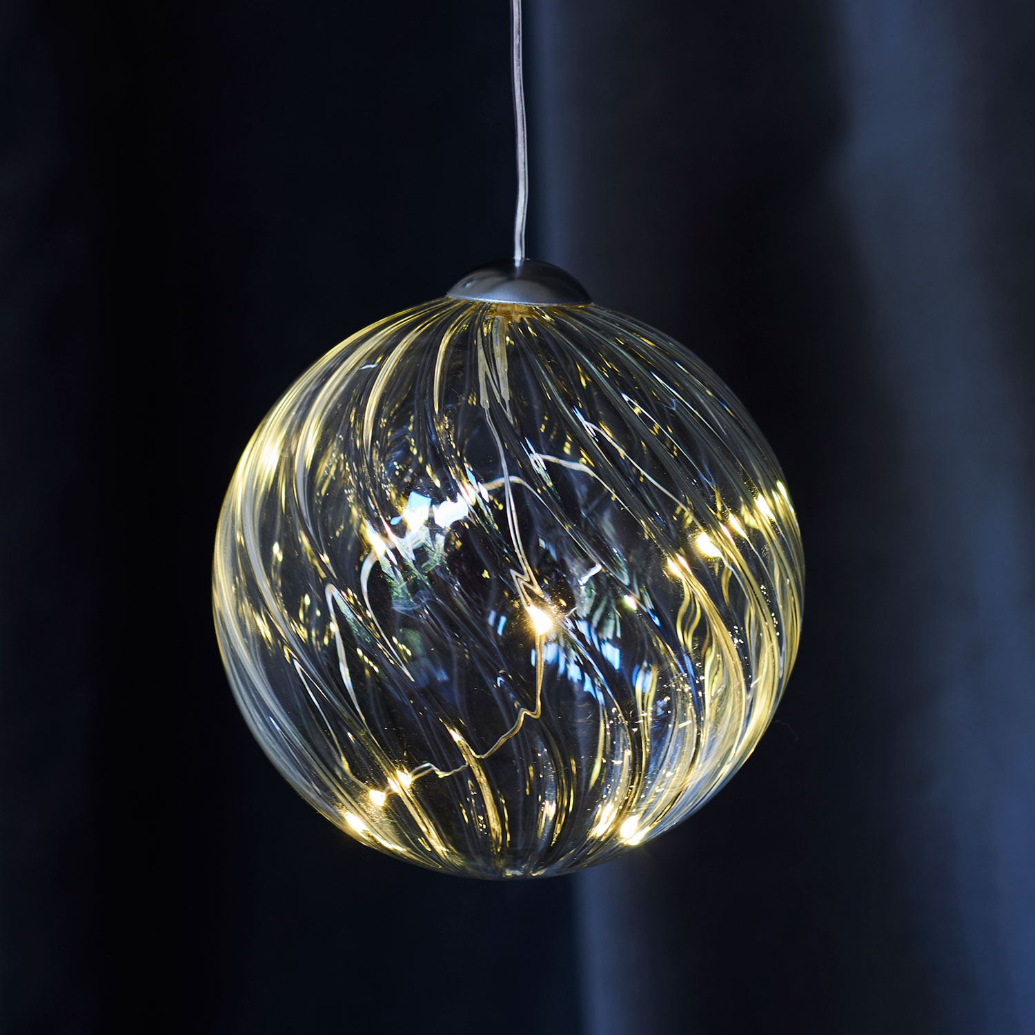 Wave Ball Ø8cm, Clear