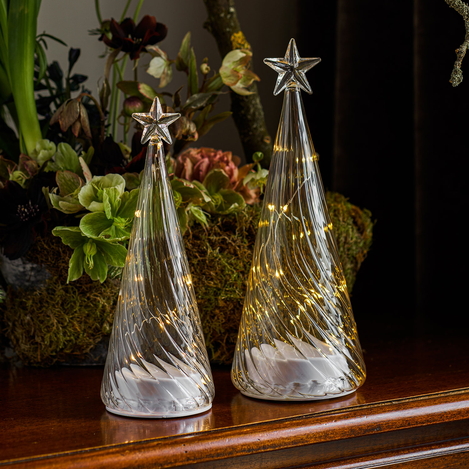 Wave Tree, 22cm, Clear