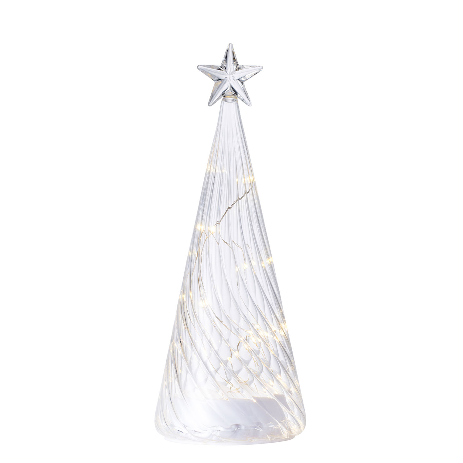 Wave Tree, 22cm, Clear