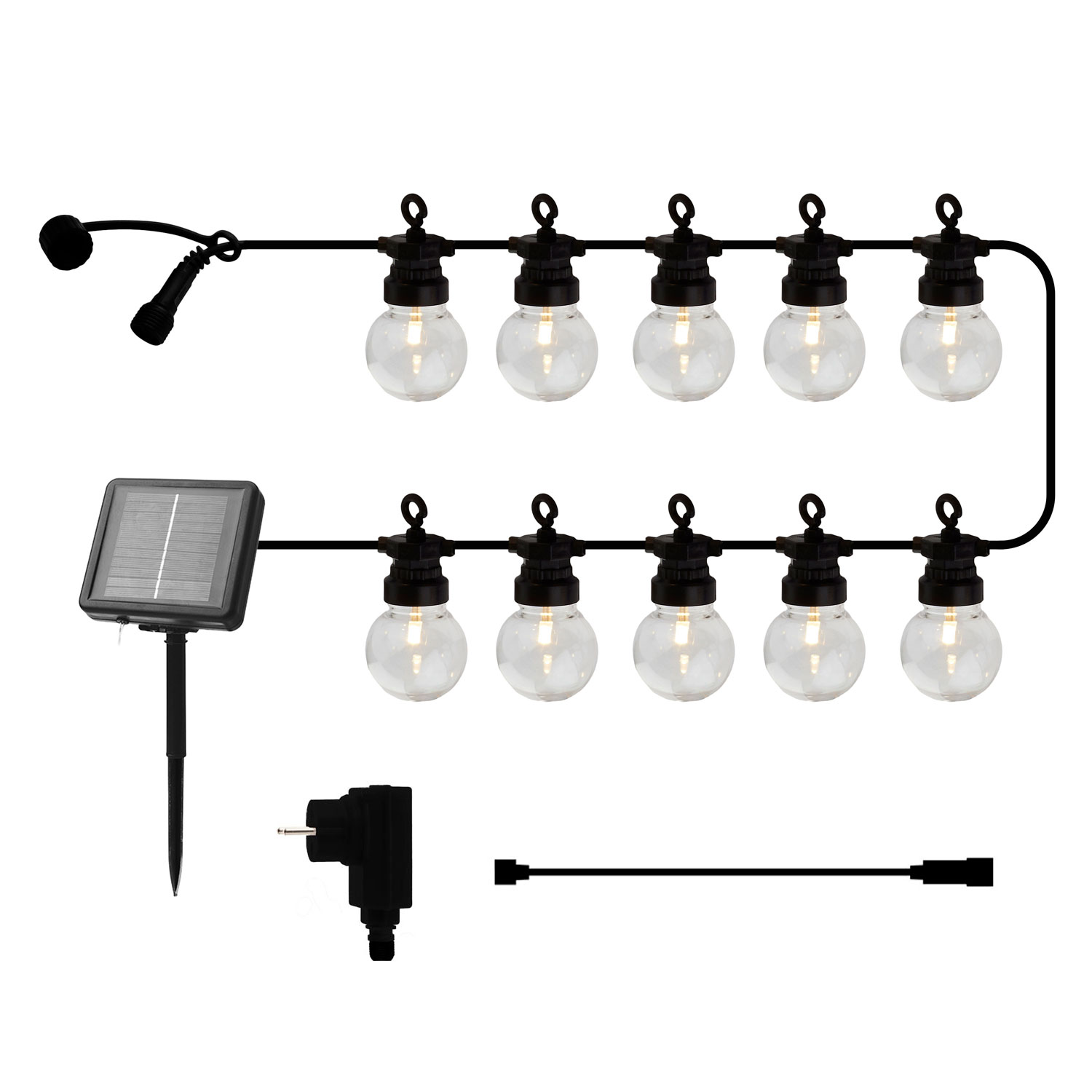 Lucas Starter set Solar/Transformer, 3m, Clear