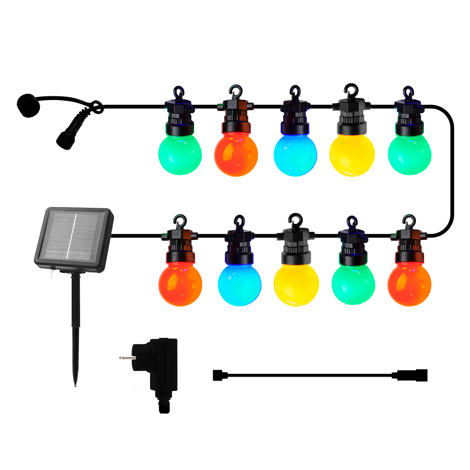 Lucas Starter set Solar/Transformer, 3m, Multicolour