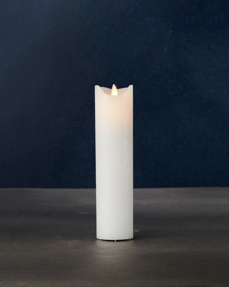 Sara Pillar Candle Ø5 x 20cm, White