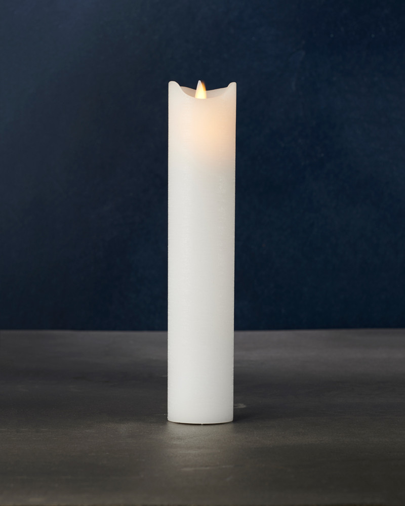 Sara Pillar Candle Ø5 x 25cm, White