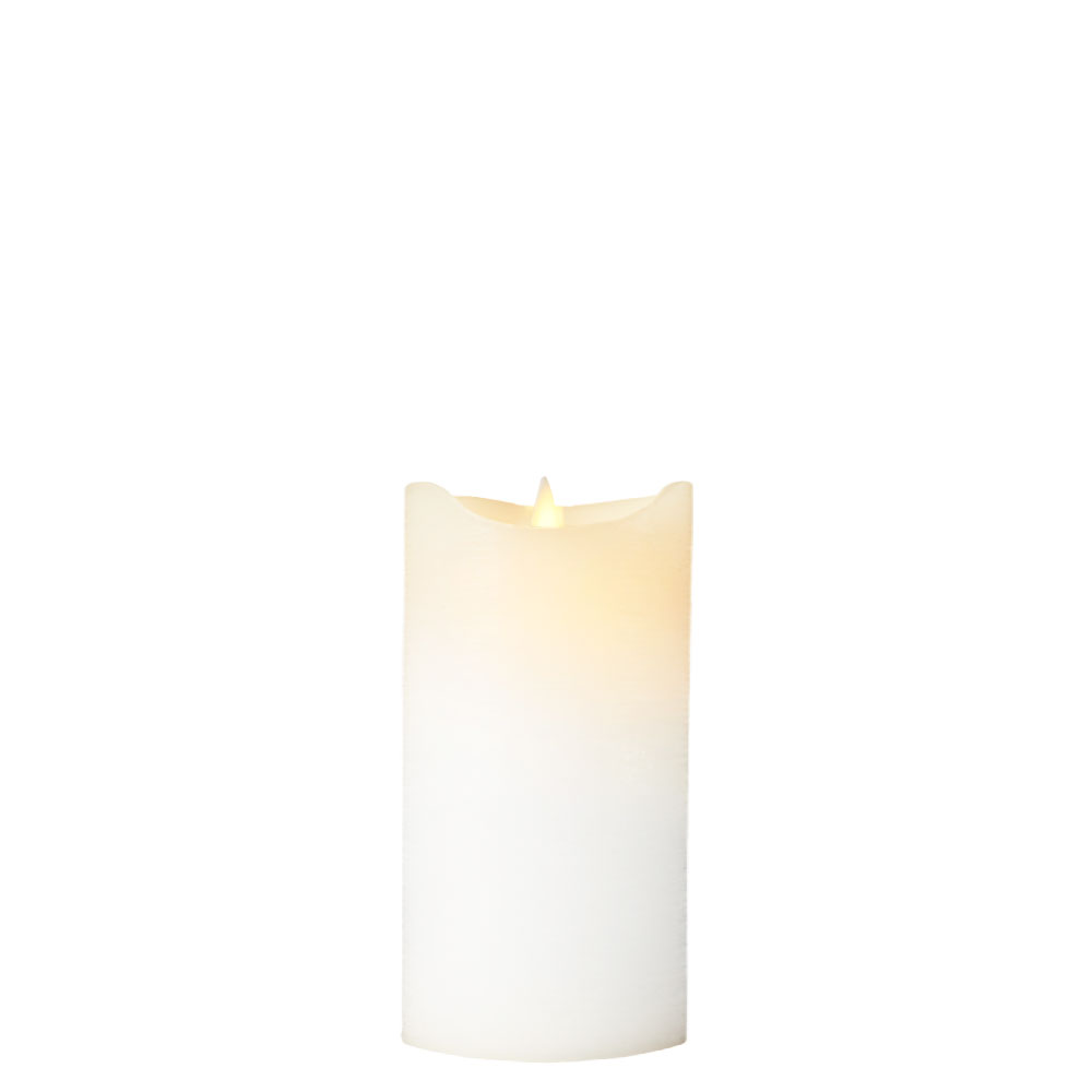 Sara Pillar Candle Ø7.5 x 15cm, White