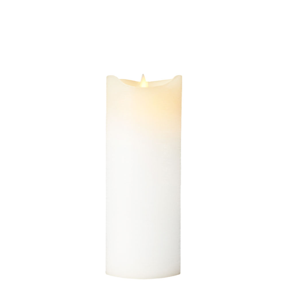 Sara Pillar Candle Ø7.5 x 20cm, White