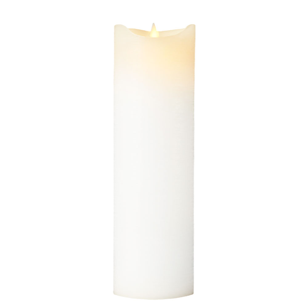 Sara Pillar Candle Ø7.5 x 25cm, White