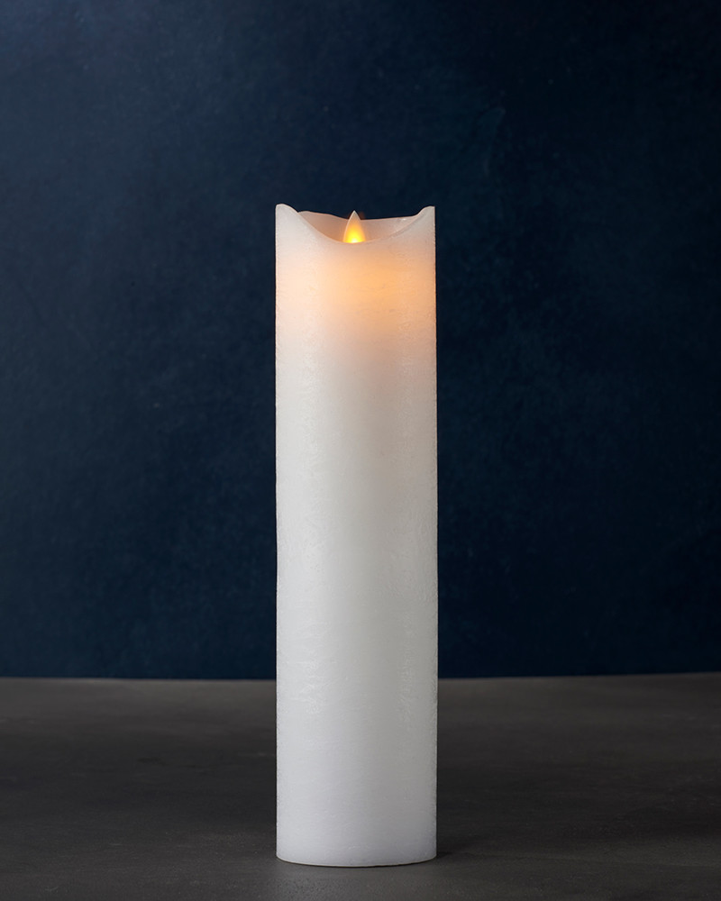 Sara Pillar Candle Ø7.5 x 30cm, White