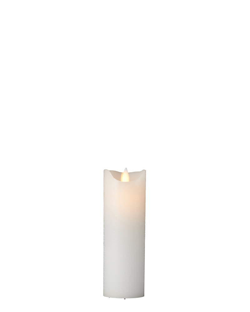 Sara Rechargeable Pillar Candle Ø5 x 15cm, White