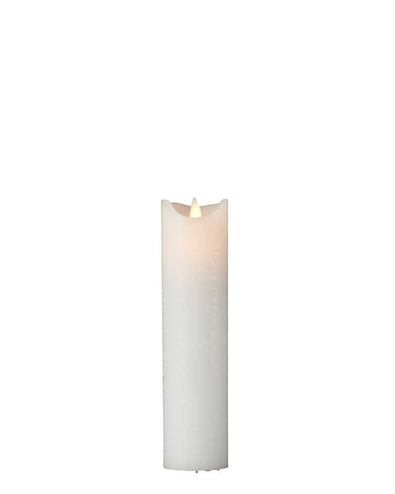 Sara Rechargeable Pillar Candle Ø5 x 20cm, White