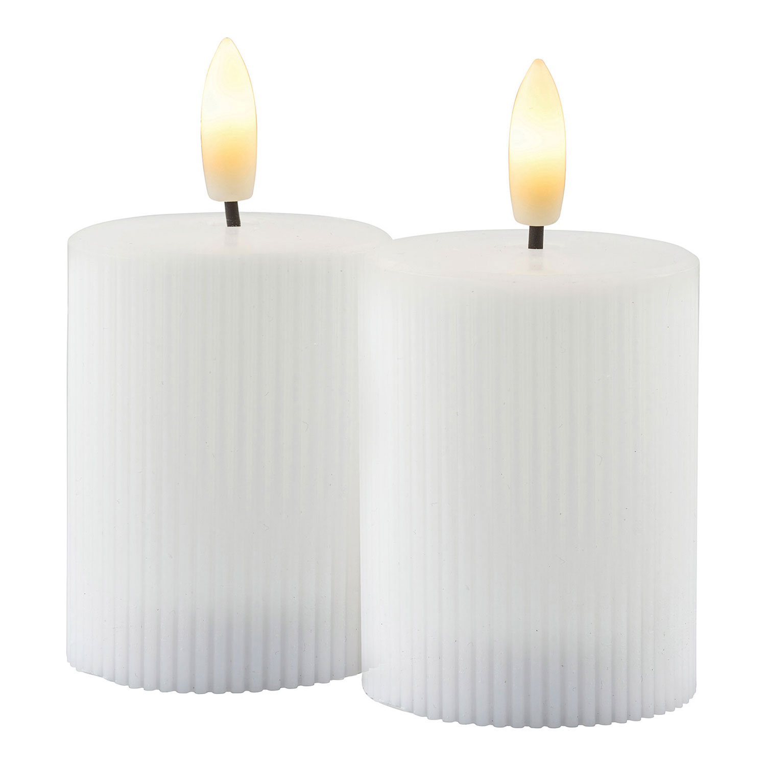 Smilla Mini 2 pcs set Rechargeable, Ø5xH6,5cm, White