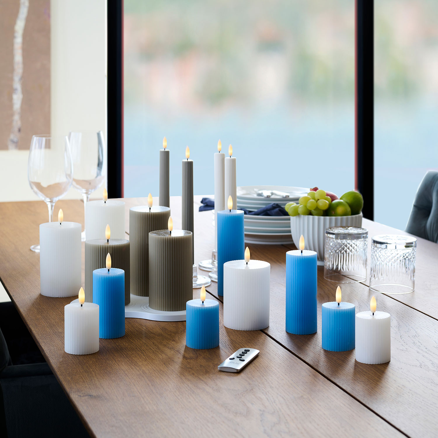 Smilla Mini 2 pcs set Rechargeable, Ø5xH6,5cm, White