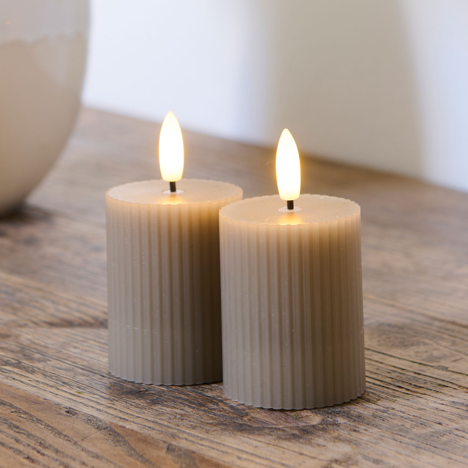 Smilla Rechargeable 2 pcs. set, warm grey