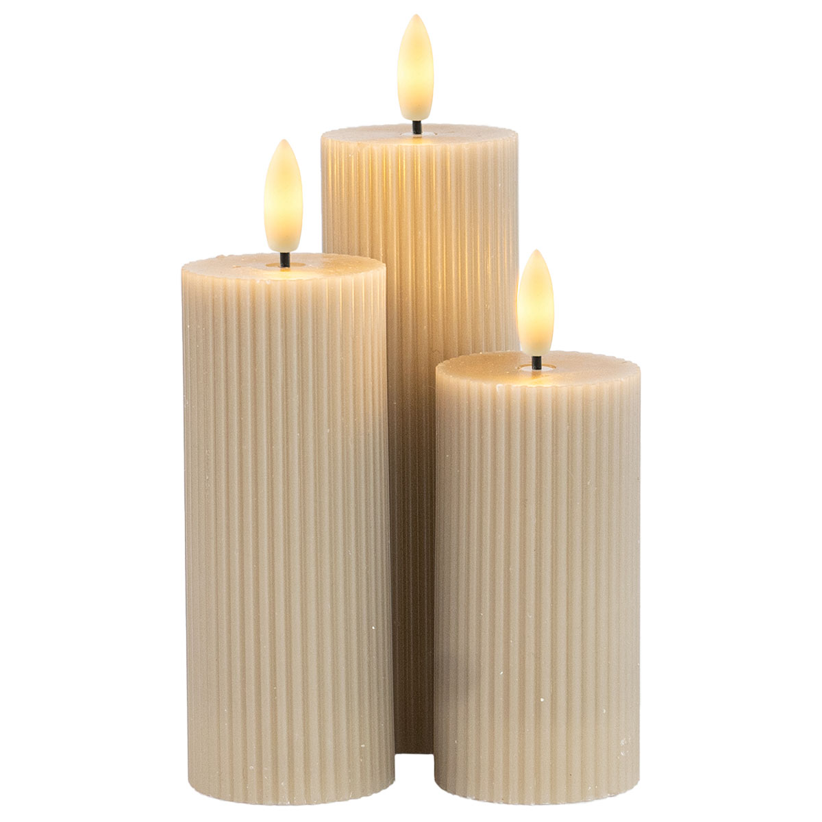 Smilla Rechargeable 3 pcs. set, warm grey