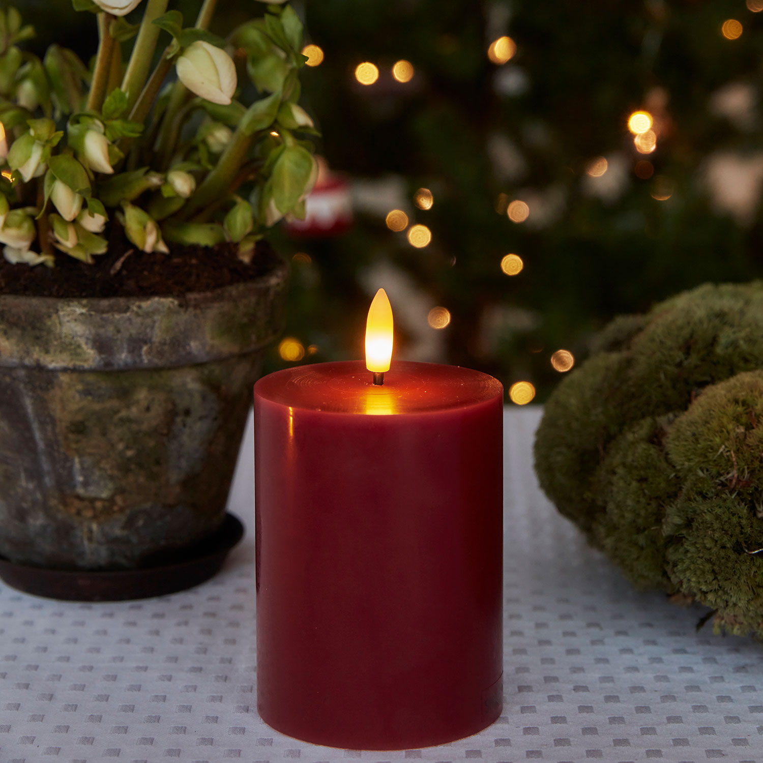 Sille Pillar Ø7.5 x 10cm, Rose Plum