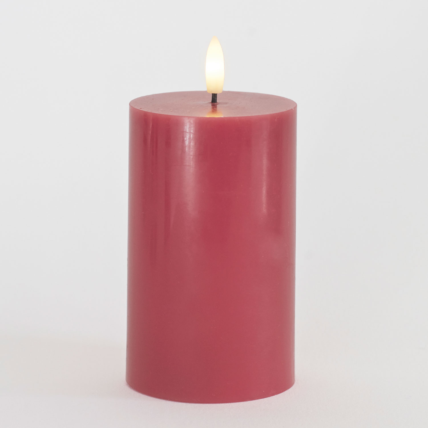 Sille Pillar Ø7.5 x 12.5cm, Rose Plum