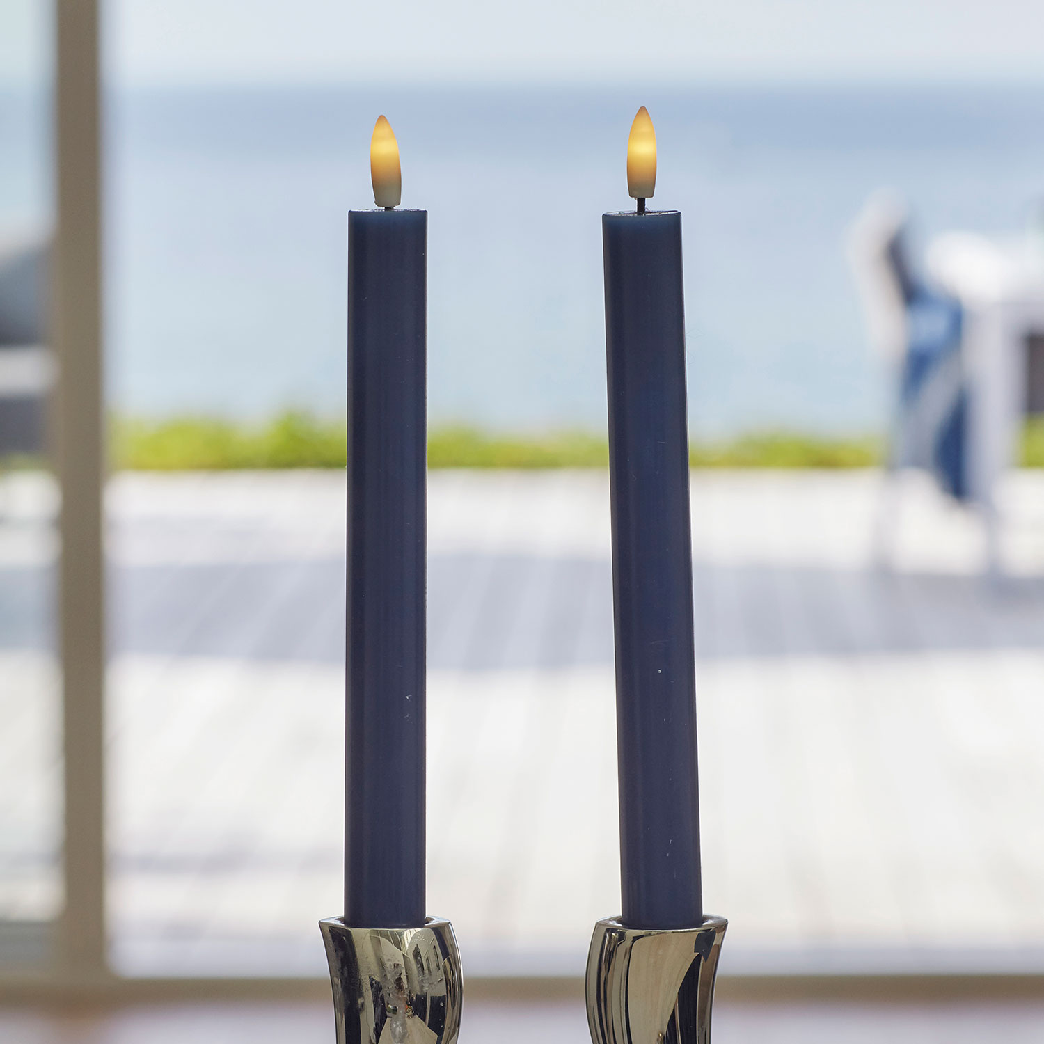 Sille Taper 2 pcs, Ø2 x 25cm, Deep Ocean