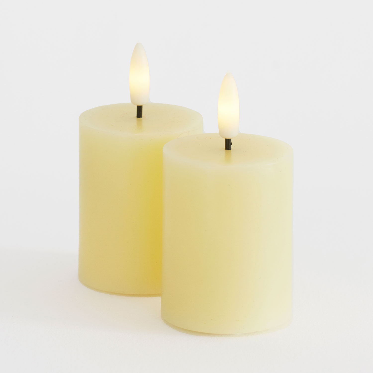 Sille Mini 2 pcs, Ø5 x 6.5cm, Pale Yellow