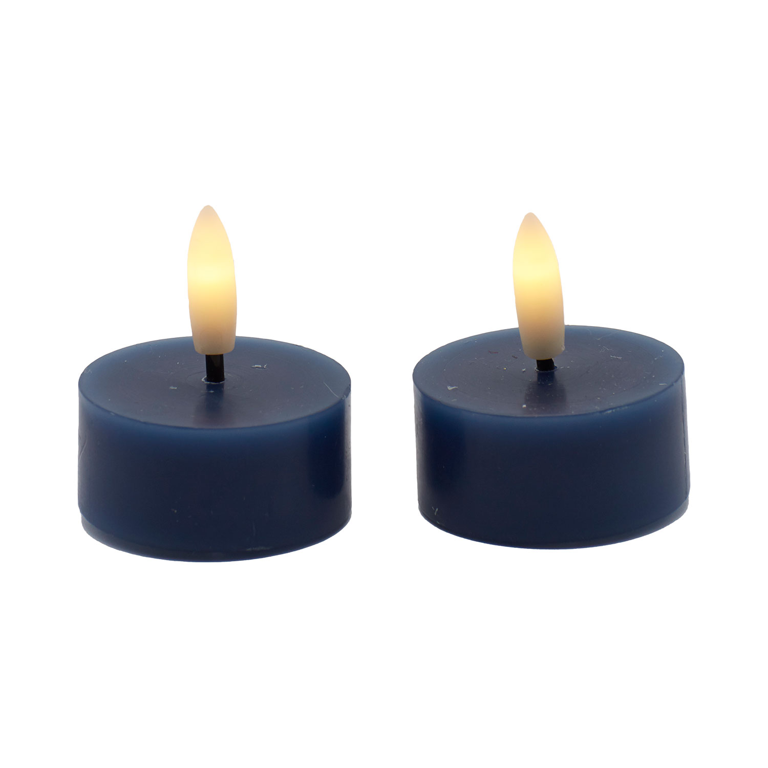 Sille Tealight 2 pcs, Ø4.5 x 2.2cm, Deep Ocean