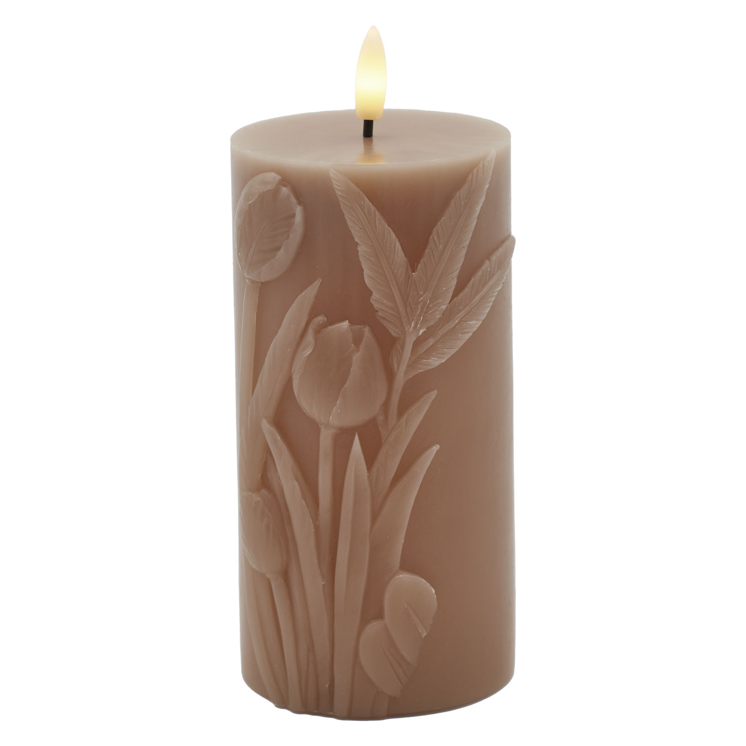 Tulisa Pillar Ø7.8 x 15cm, Caramel