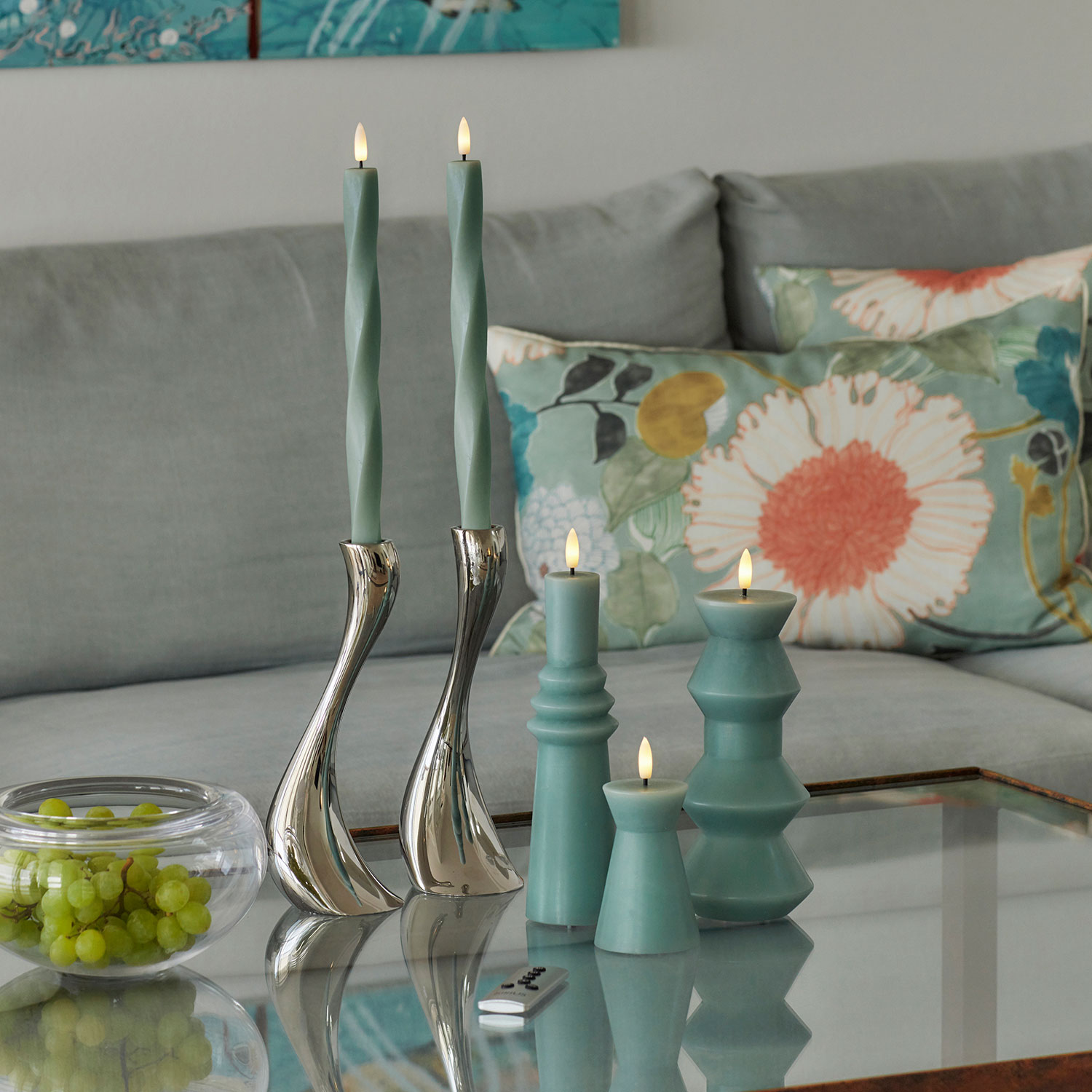 Nordic Sculpture, Sille Twist Ø2 × 26 cm, Sandy Green