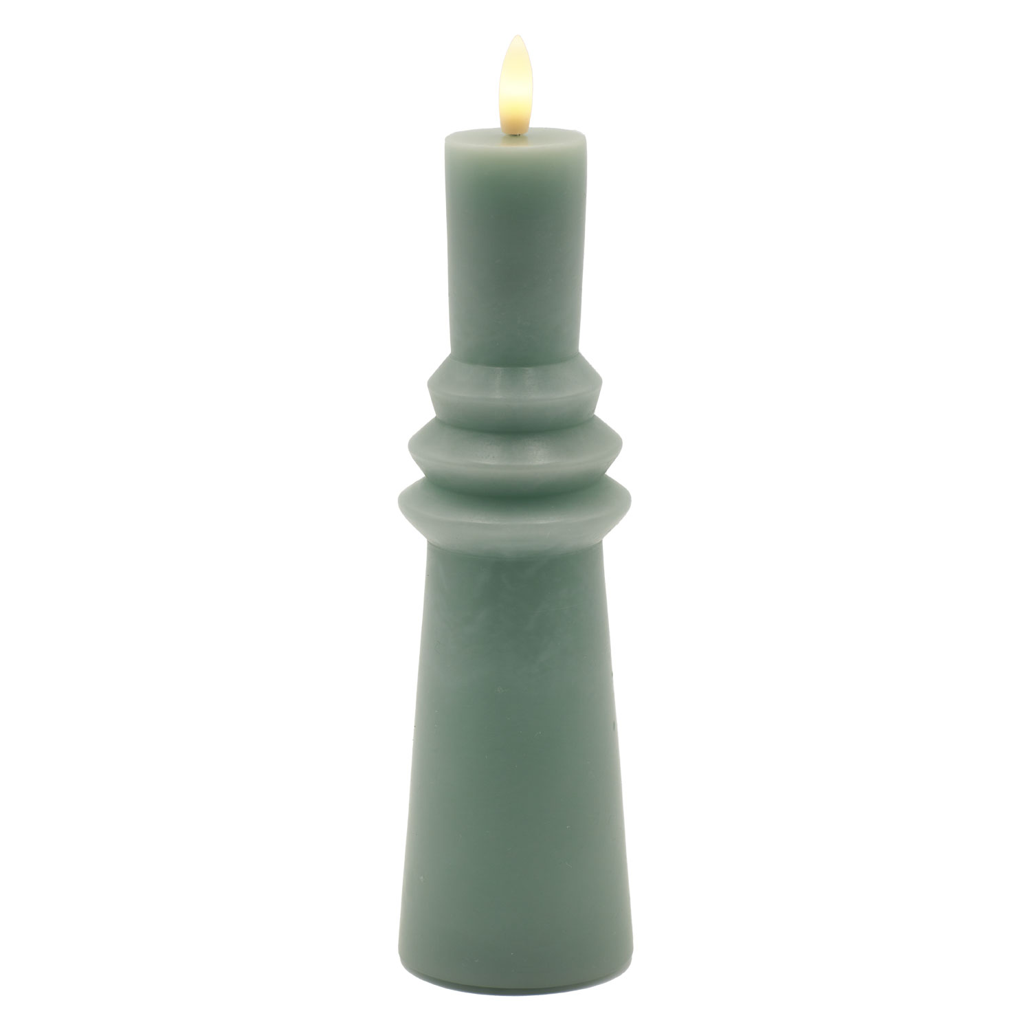 Nordic Sculpture, Sille Ringet Ø6 x 22 cm, Sandy Green