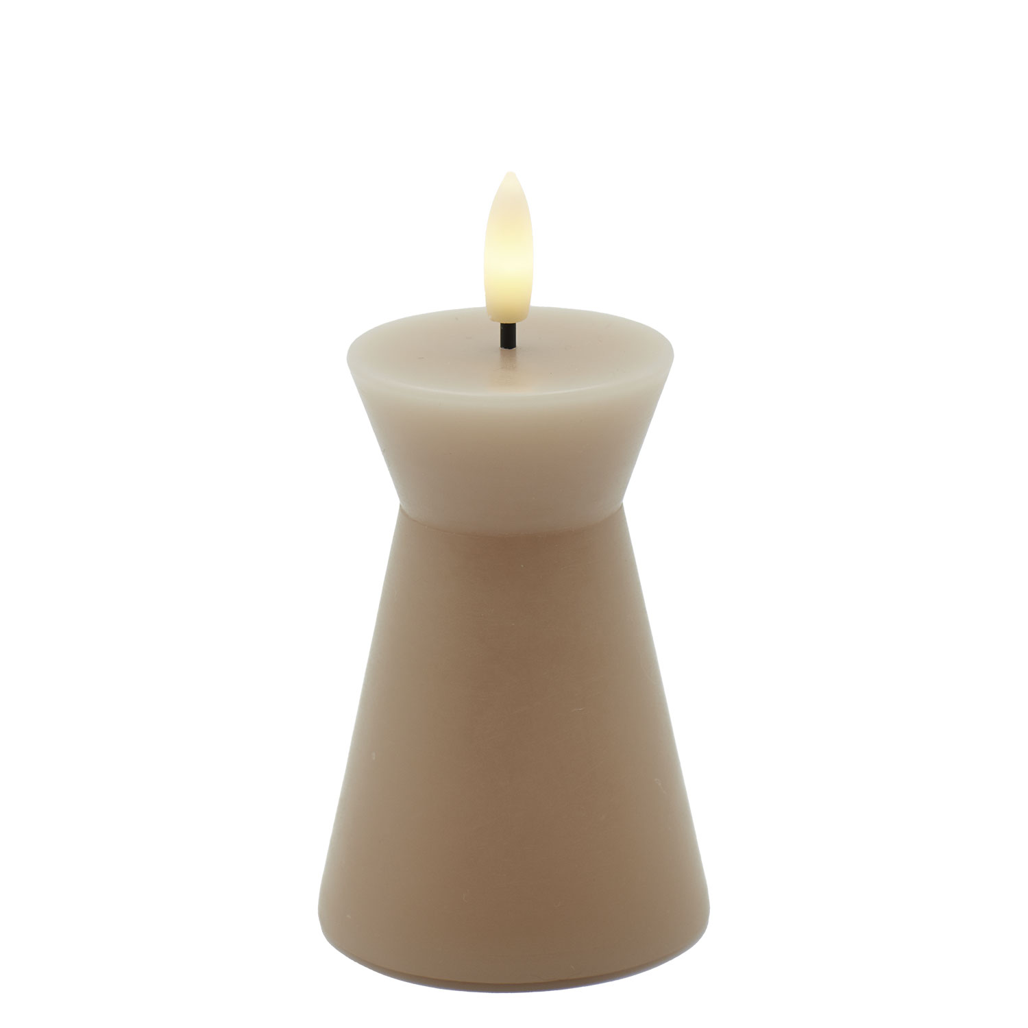 Nordic Sculpture, Sille Cone Ø6.5 x 10 cm, Light Caramel