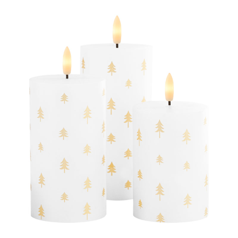 Sille Rechargeable 3 pcs set, White/Gold