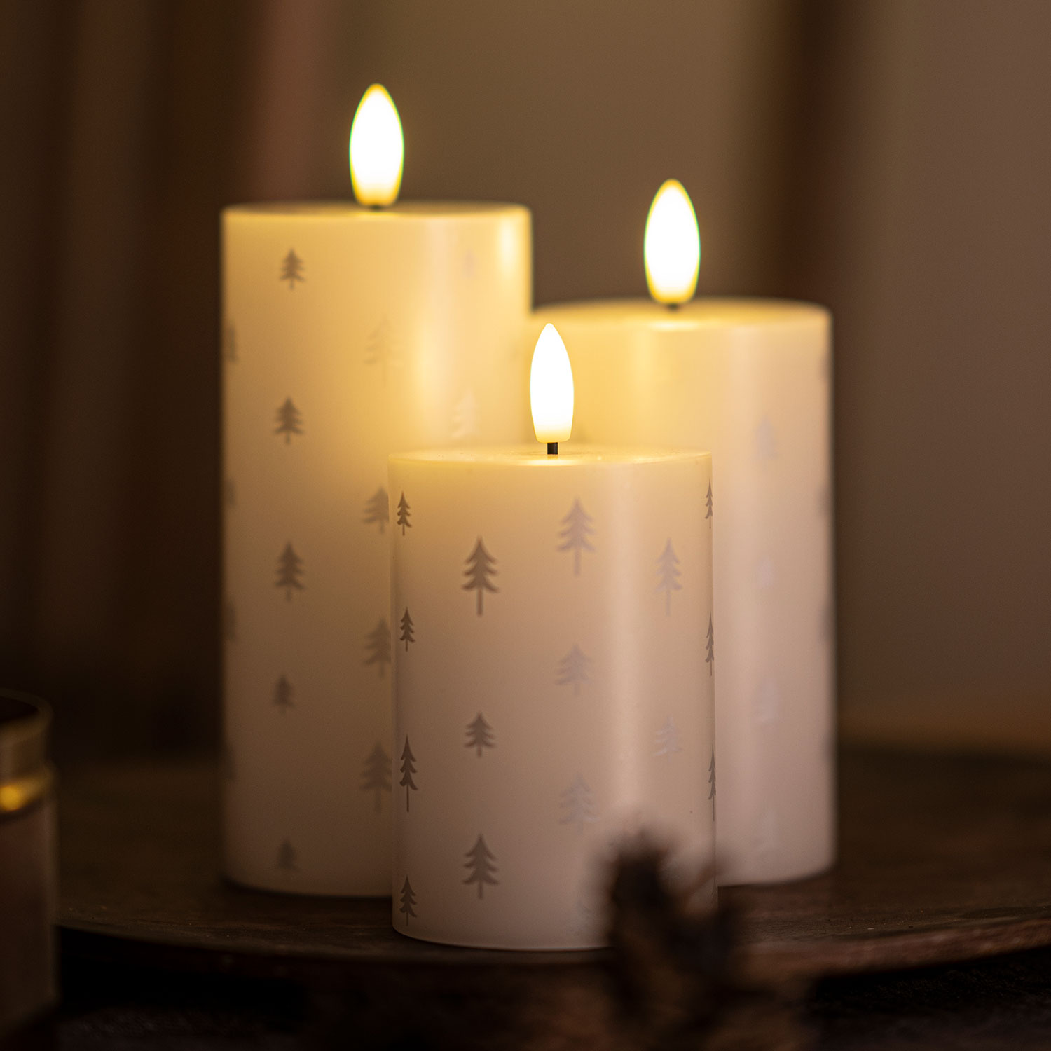 Sille Rechargeable 3 pcs set, White/Silver