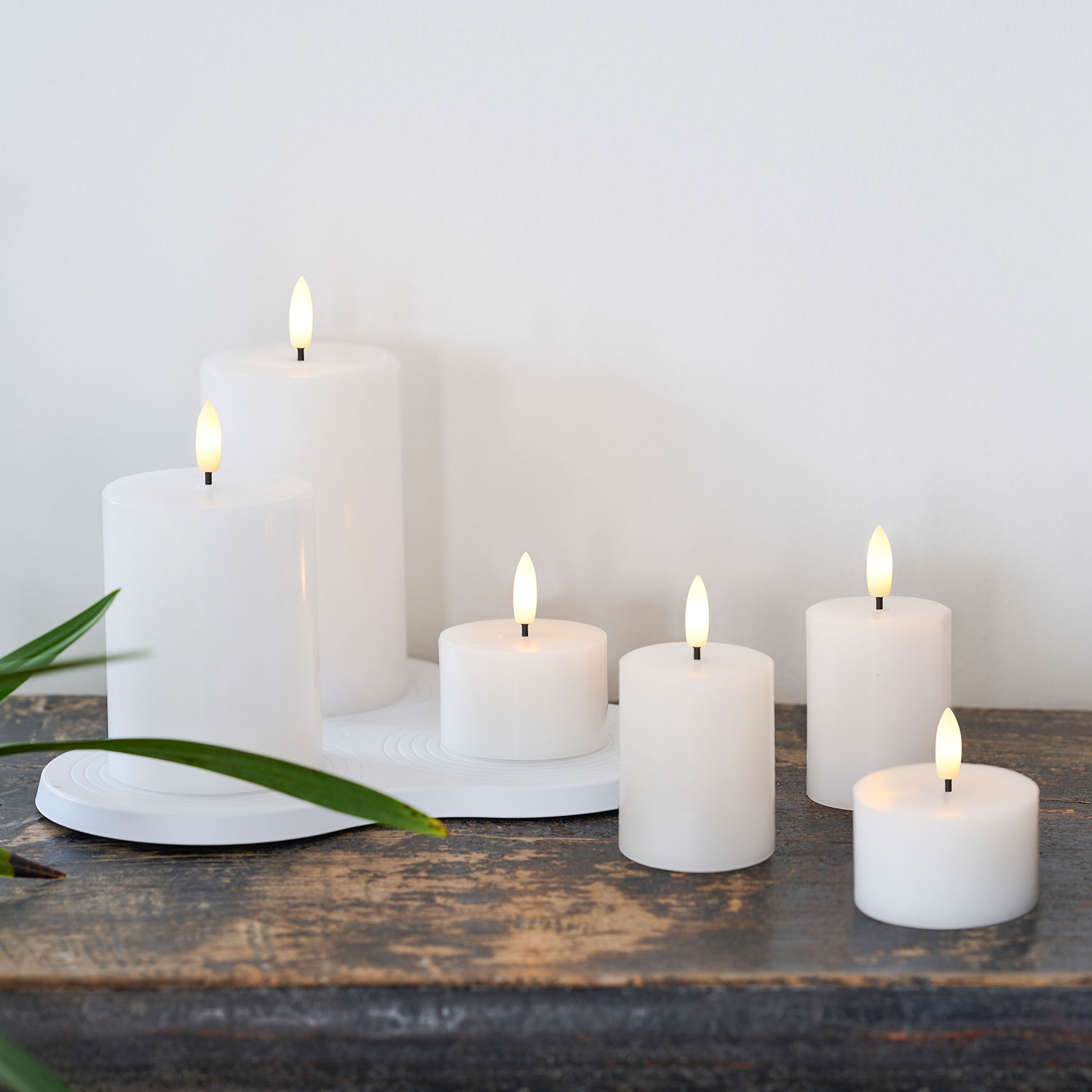 Sille Rechargeable Mini Candles 2 pcs, Ø5 x 6.5cm, White
