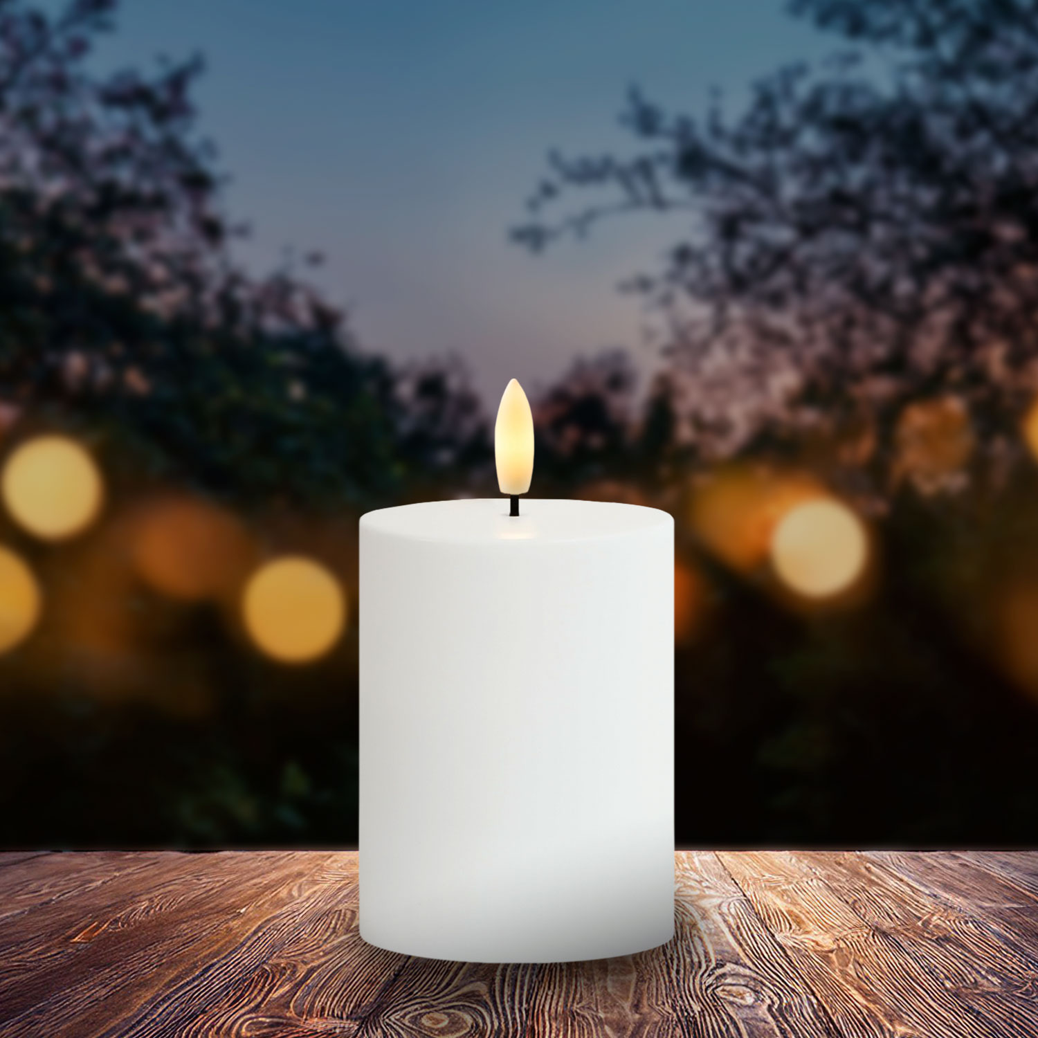 Sille Solar Ø7.5 x 10cm, White