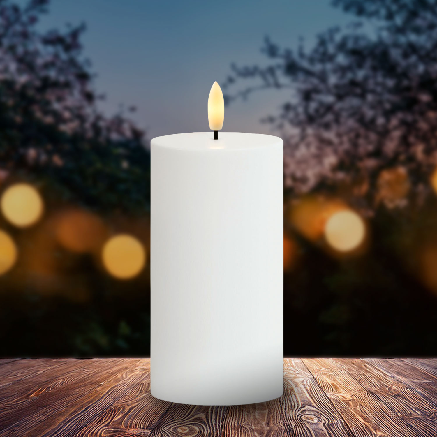 Sille Solar Ø7.5 x 15cm, White