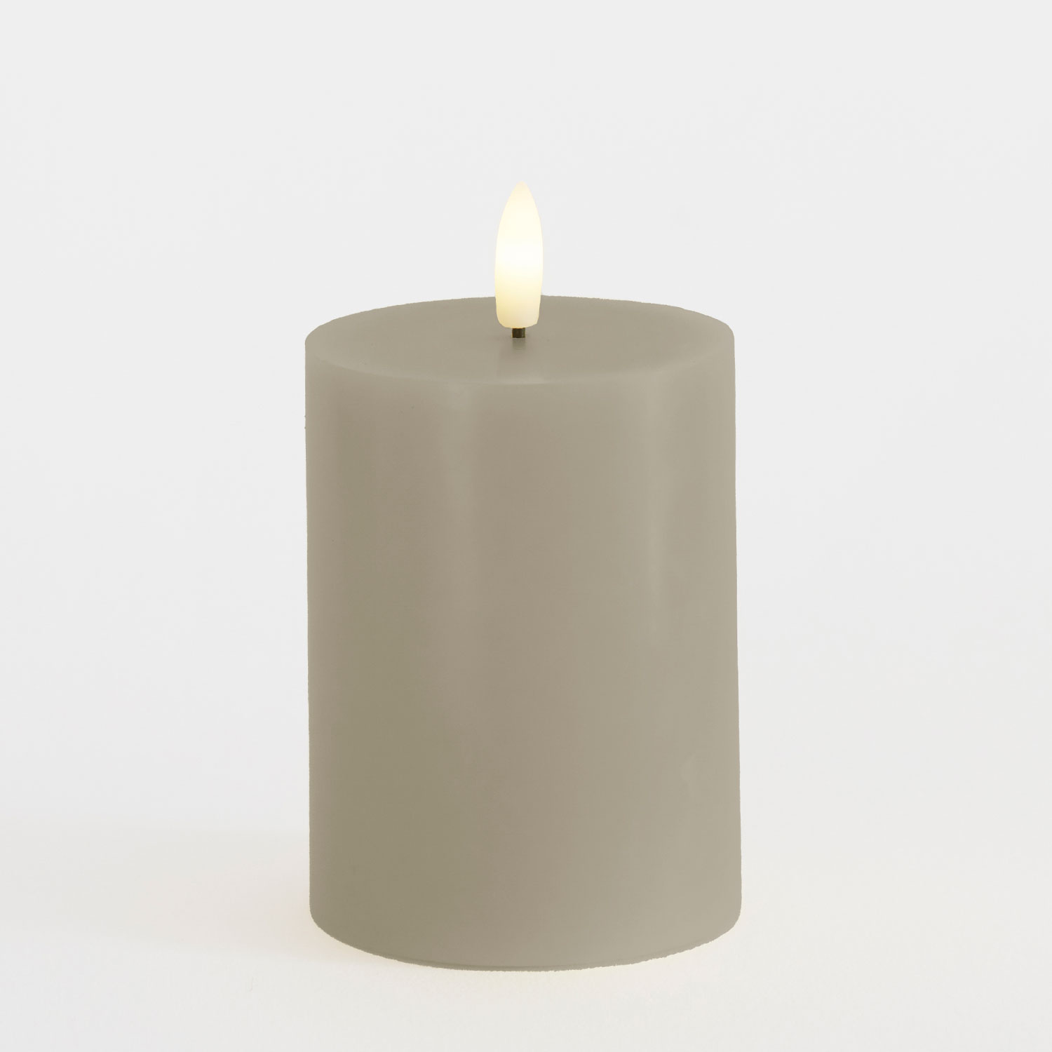 Sille Pillar Ø7.5 x 10cm, Warm Grey