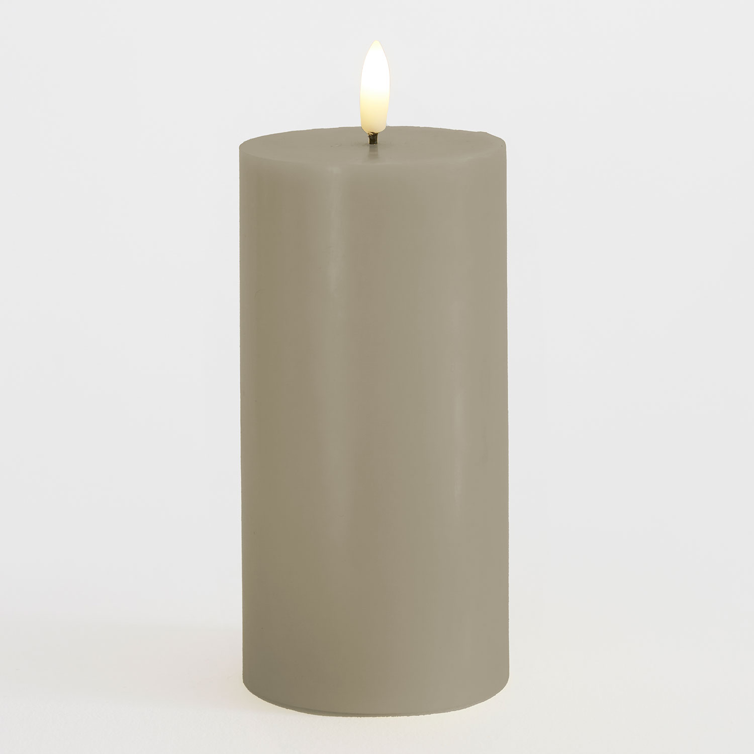 Sille Pillar Ø7.5 x 15cm, Warm Grey