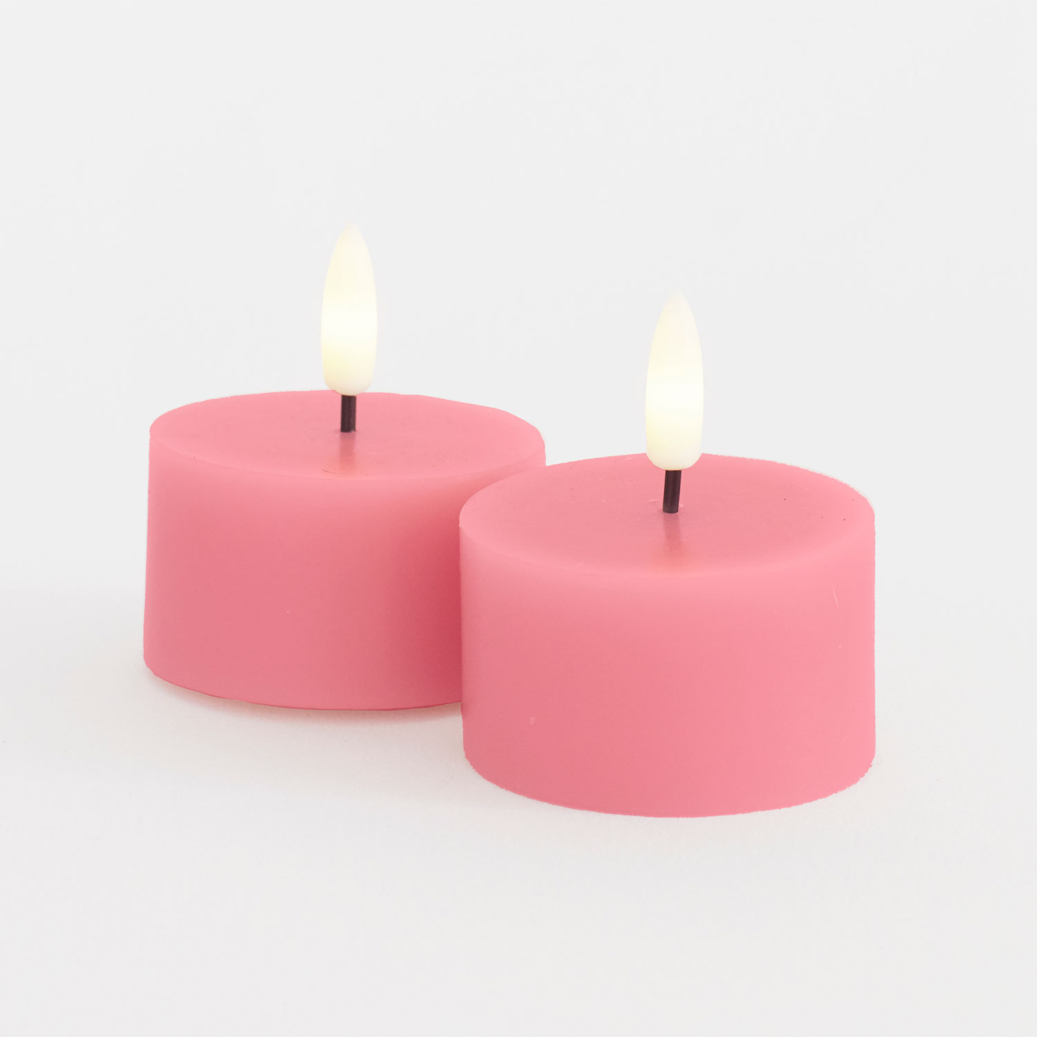 Sille Tealight 2 pcs, Ø6 x 3.4cm, Old Rose