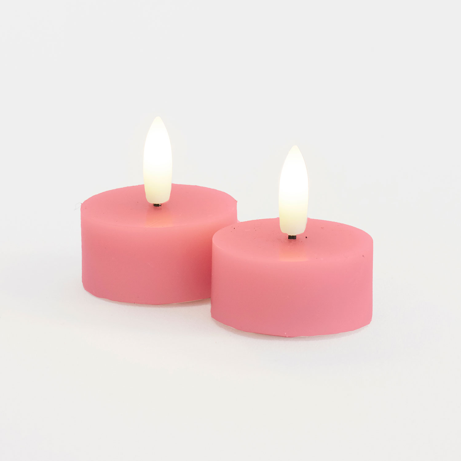 Sille Tealight 2 pcs, Ø4.5 x 2.2cm, Old Rose
