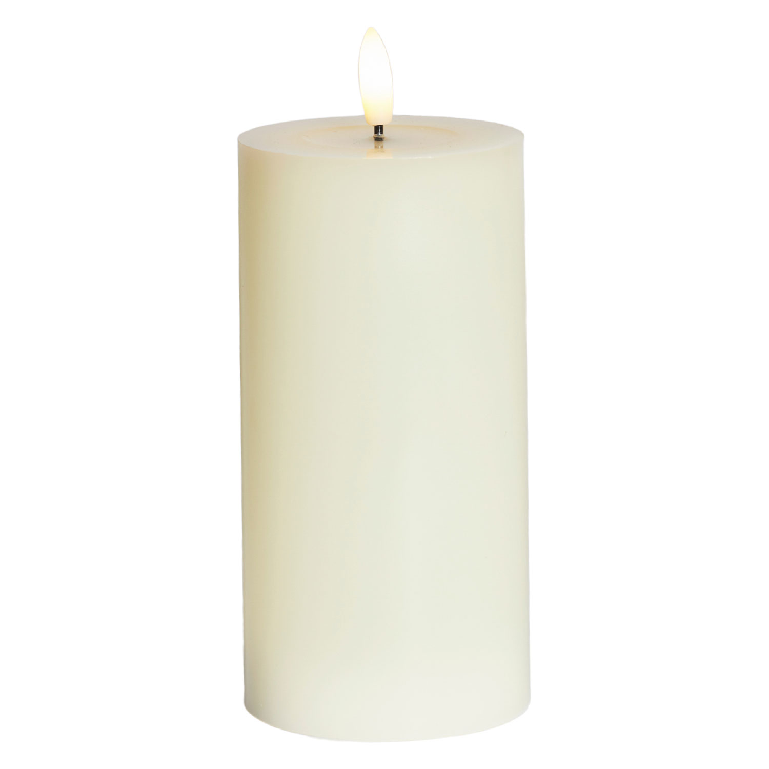 Sille Lacquer Pillar - Ø7.5 x 15cm, Ivory