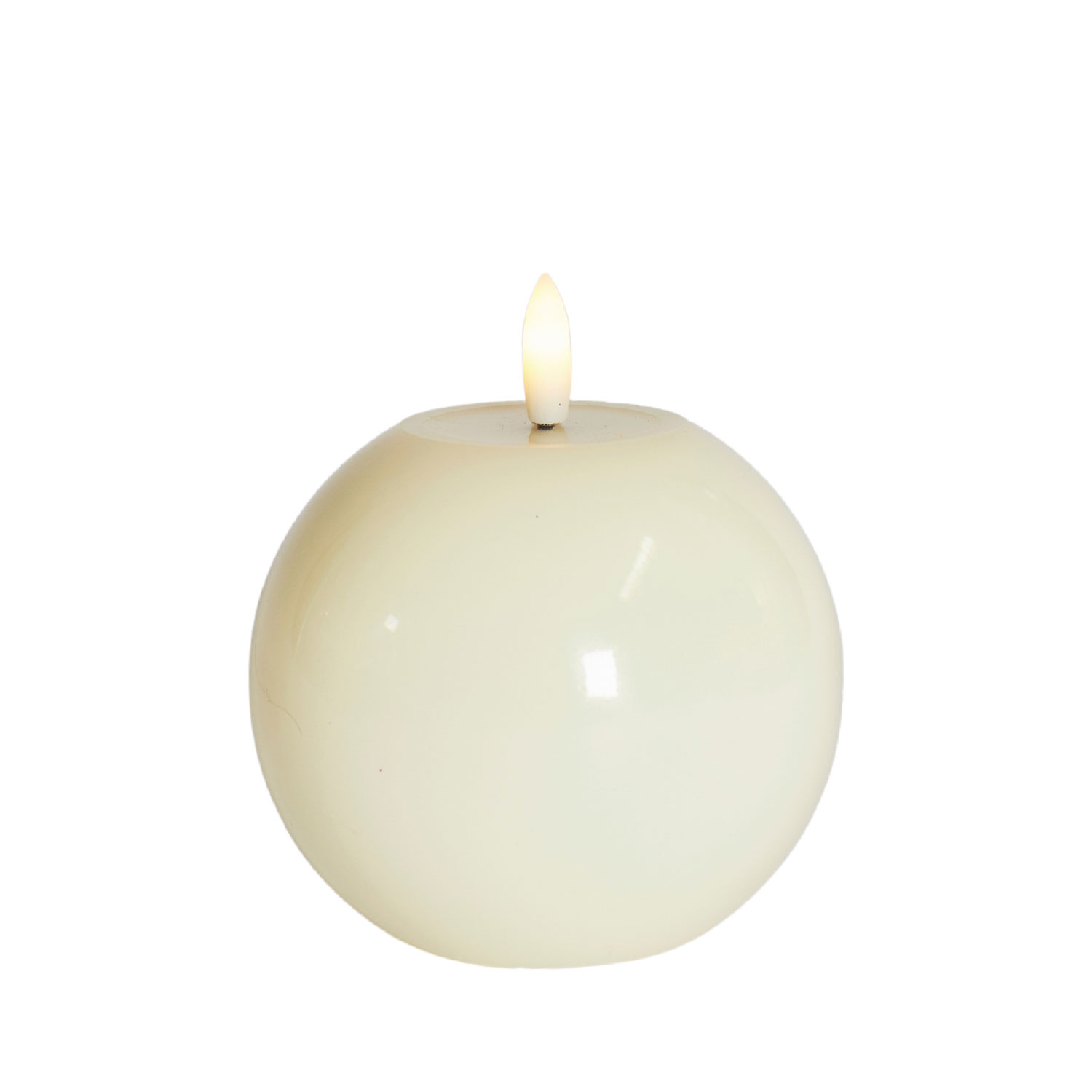 Sille Lacquer Ball - Ø10 x 9cm, Ivory