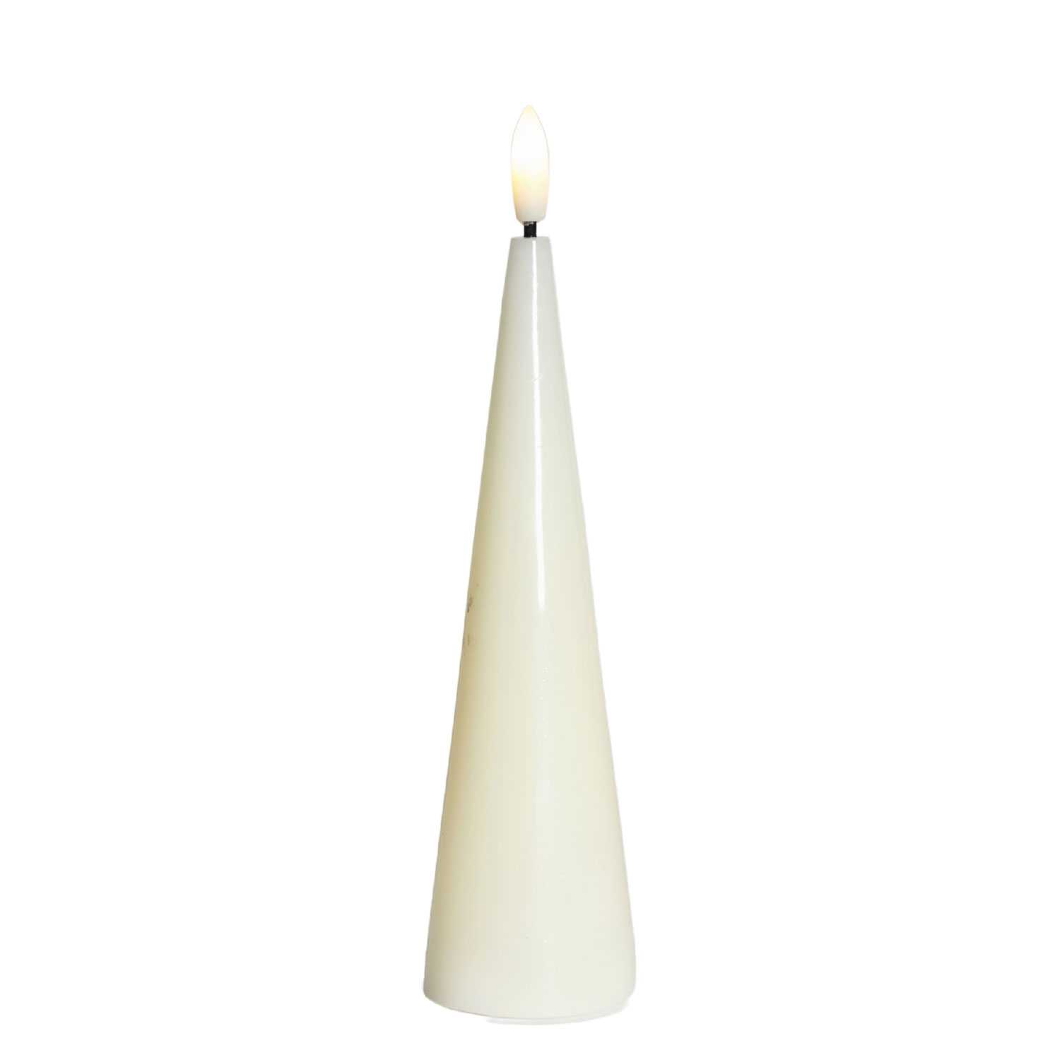 Sille Lacquer Cone - Ø4.8 x 17cm, Ivory