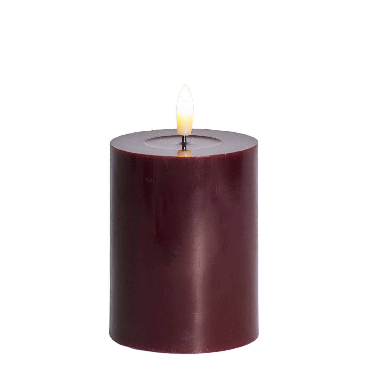 Sille Lacquer Pillar  - Ø7.5 x 10cm, Bordeaux