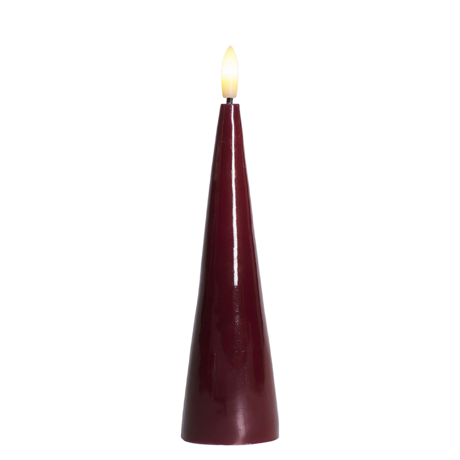 Sille Lacquer Cone - Ø4.8 x 17cm, Bordeaux